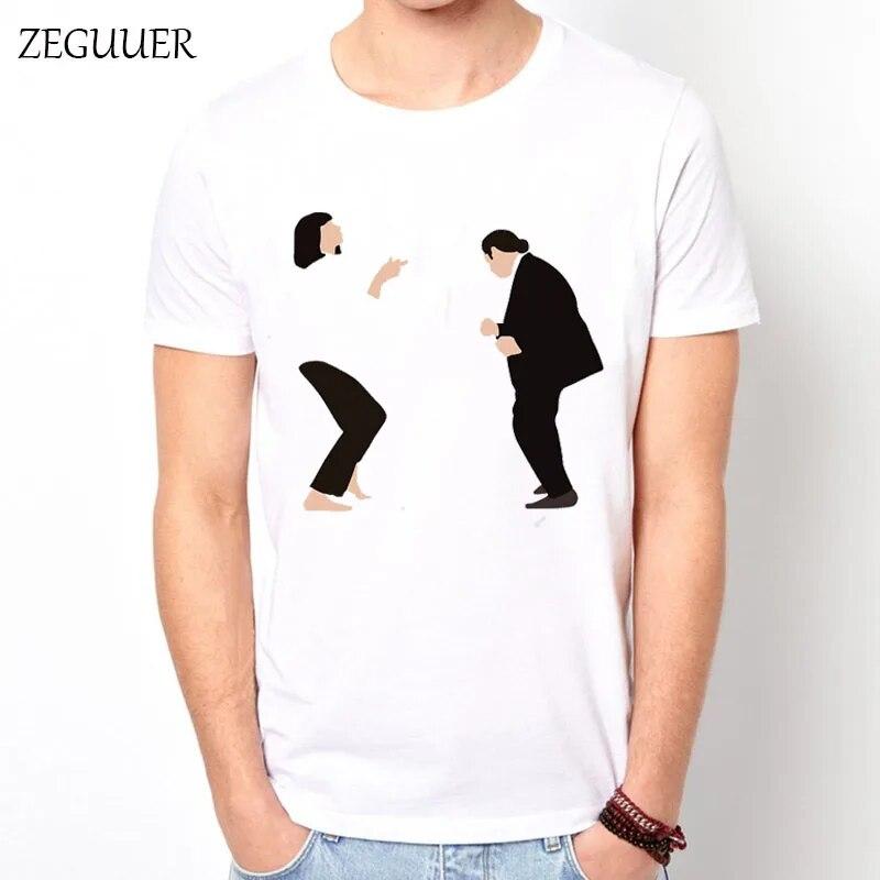 YSM Cotton Tshirt Quentin Tarantino Pulp Fiction T-shirt Harajuku Streetwear Print Mode Wind Katoen Ronde Hals Heren XL