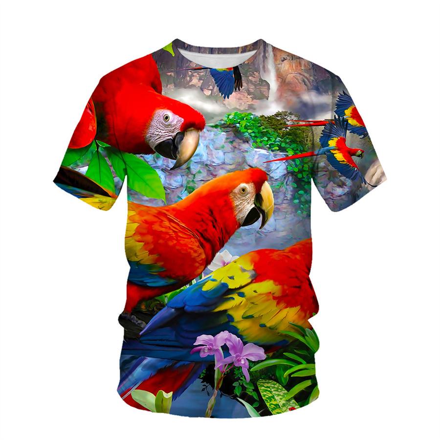 HerSight Lente Zomer Tops Heren Plus Size Kleding 3D Print T-shirt Tees O Hals Korte Mouw Top Ademende Man Shirts L