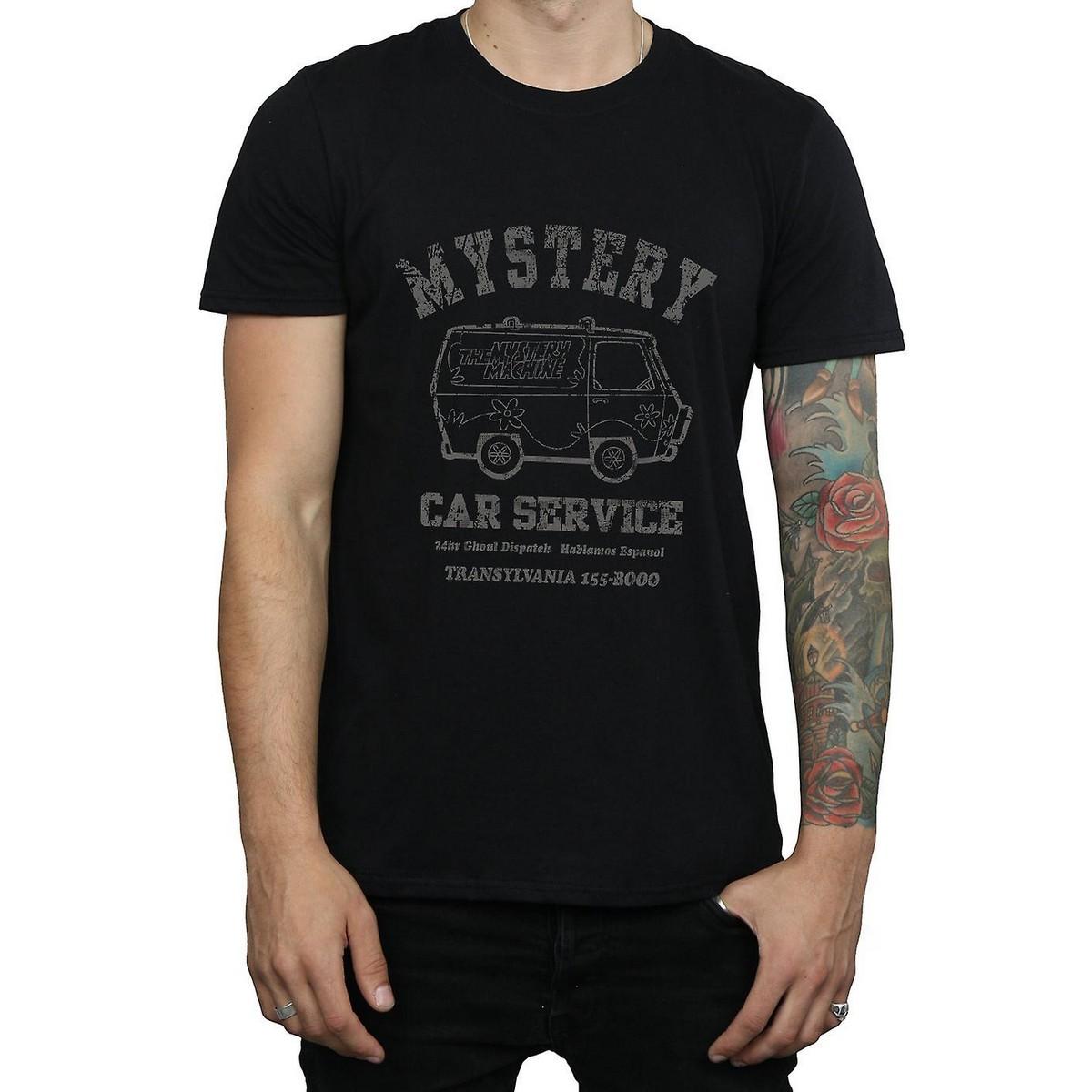 Scooby Doo Heren Mystery Car Service katoenen T-shirt XXL zwart