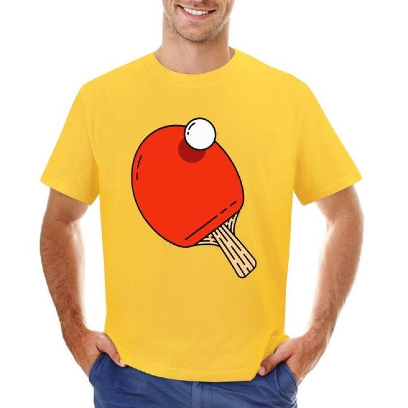 Nihao Pingpongpatroon - Rood in zwarte versie - Tafeltennisspelermotief Pingpongwedstrijd T-shirt effen t-shirt heren t-shirt grafisch XL