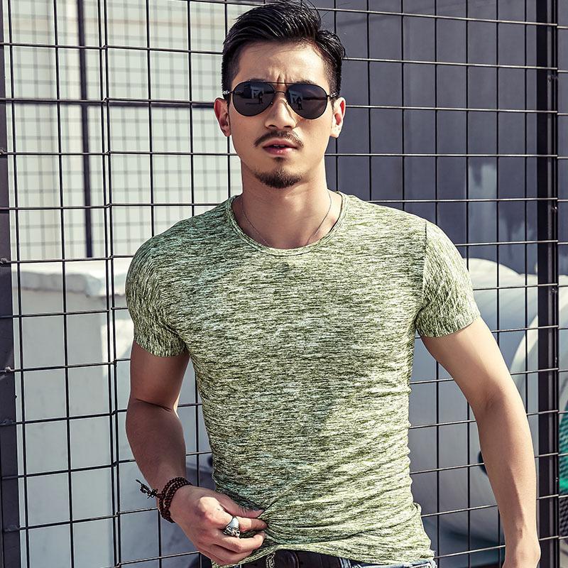No. 11 Fashion Zomer Heren T-shirts met korte mouwen O-hals Sport Vrije tijd Heren T-shirt Jeugd Man Modale Slim Fit Tops 3XL