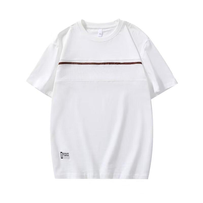 Fashion human Heren losse T-shirt grote maten heren tij gloednieuwe zomer trend effen kleur body shirt tops 8XL