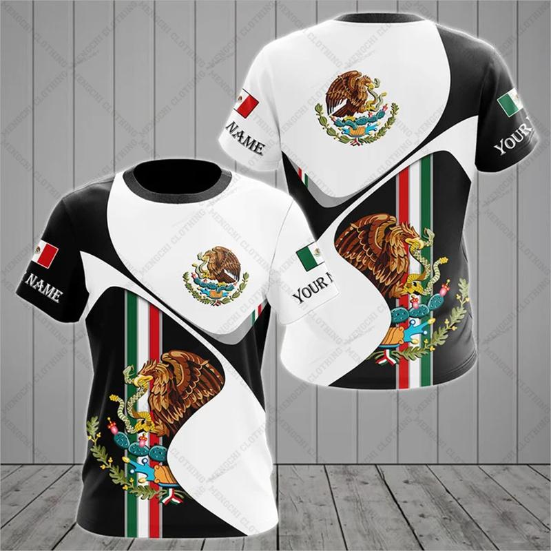 Baibao QIQI Mexico Grafische Tees Zomer Casual Streetwear Herenmode Losse T-shirts Jongens Oversized Korte Mouw Tops 6XL Kleding L