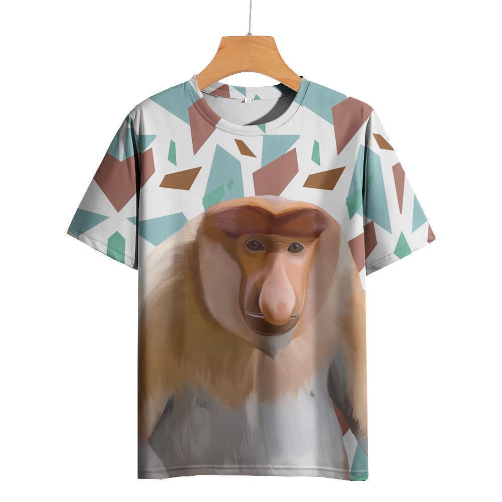 ETST 03 Cartoon Anime Kat Bedrukt T-shirt Voor Mannen Japanse T-shirts Wolf T-shirt Outdoor Hip Hop Tops Kleding Casual Losse Korte Mouw T-shirts 6XL