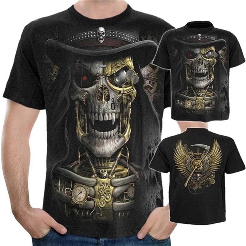 Xr 01 Nieuwigheid Grappige Tee Tops 3D Print Piratenkostuum Grafische T-shirts Voor Mannen Streetwear Korte Mouw Oversized Heren T-shirt Streetwear 6XL