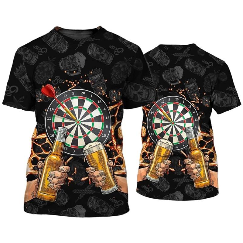 ETST WENDY 005 Cool design Darts League T-shirt Heren Sport T-shirt 3D darts Cadeau Print Leuke kids voor jongens en meisjes 2XL
