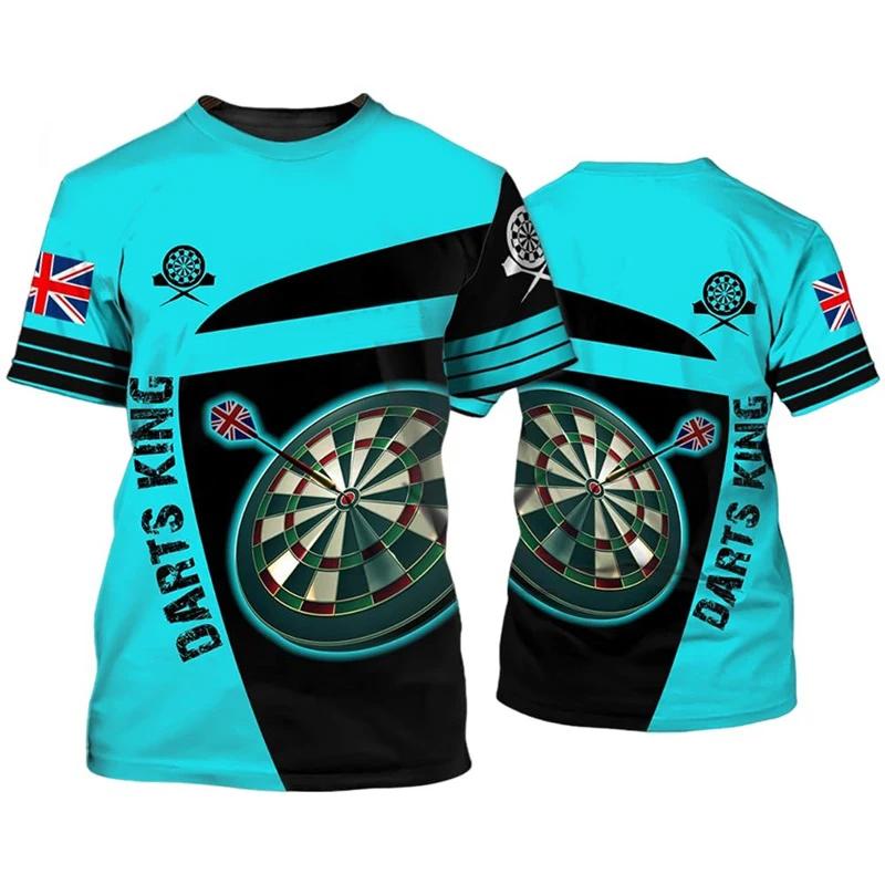 ETST WENDY 005 Cool design Darts League T-shirt Heren Sport T-shirt 3D darts Cadeau Print Leuke kids voor jongens en meisjes S