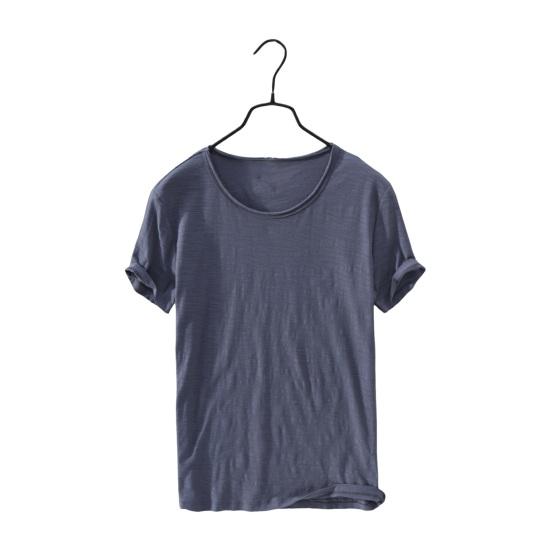 PLUM LAI Heren T-shirt Ronde Hals Snel drogend Kleur Dun Los Korte Mouw Puur Trui Casual Streetwear Dagelijkse Kleding Sport Top XL donkergrijze kleur