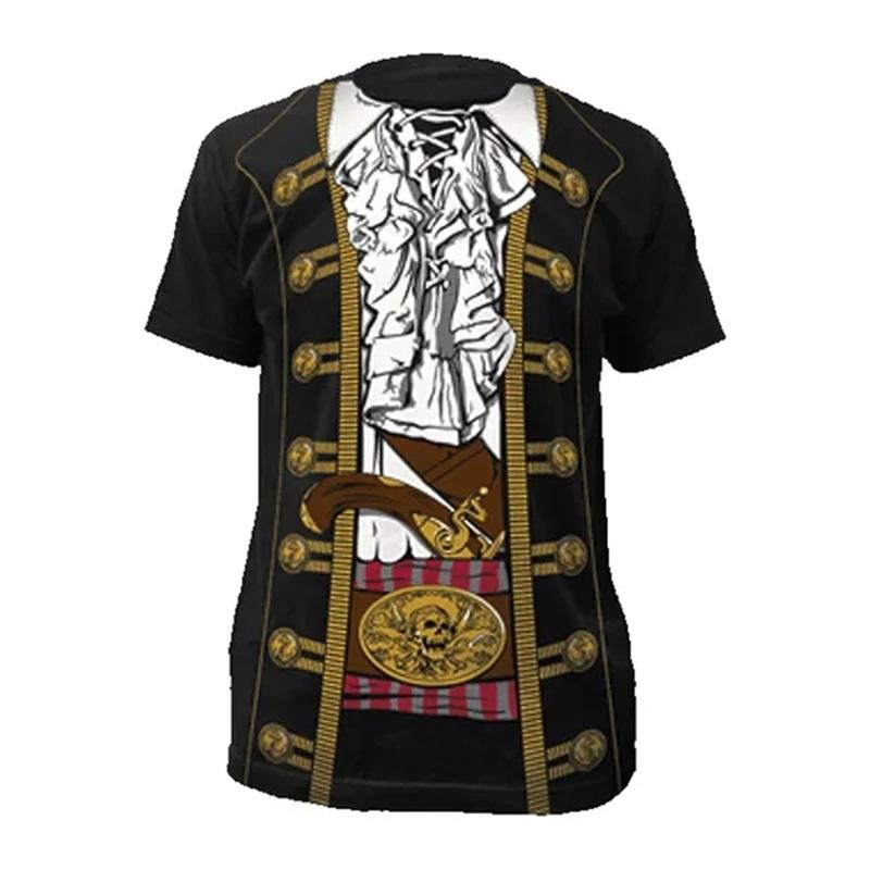 ETST WENDY 005 3D Print Piratenkostuum Grafische T-shirts Voor Mannen Nieuwigheid Grappige Tee Tops Streetwear Korte Mouw Oversized Heren T-shirt Streetwear 4XL