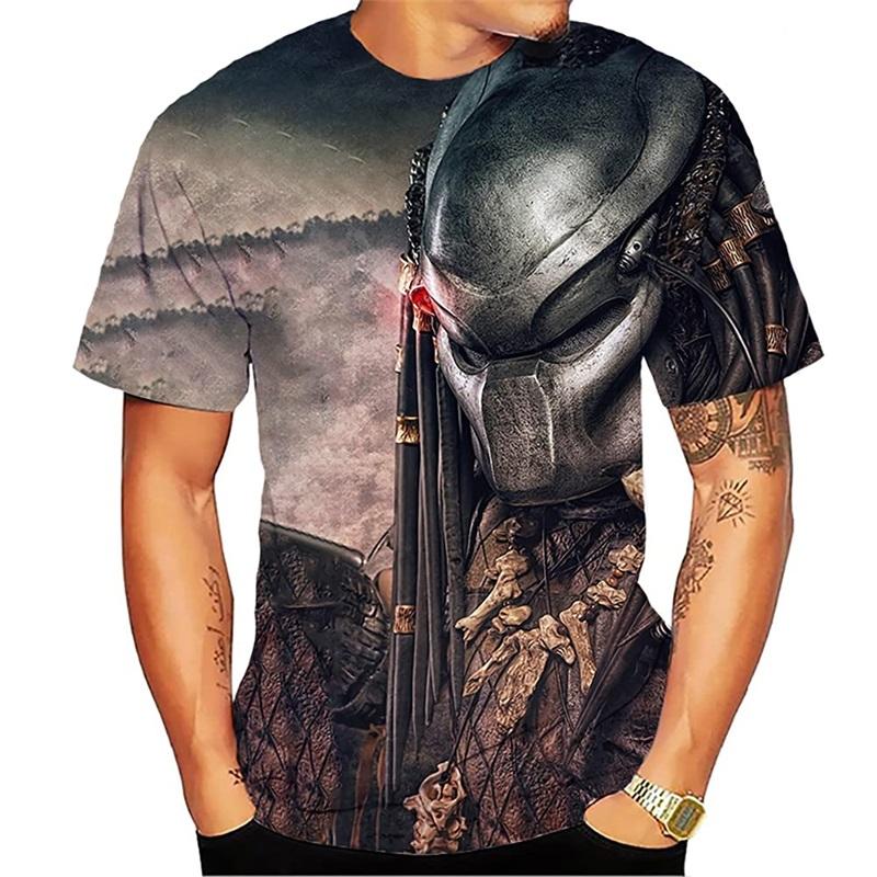 WowClassic Predator Grafisch T-shirt Voor Heren Mode Streetwear Hip Hop 3d Geprint Horror Film Alien T-shirt Zomer Casual Dameskleding 6XL