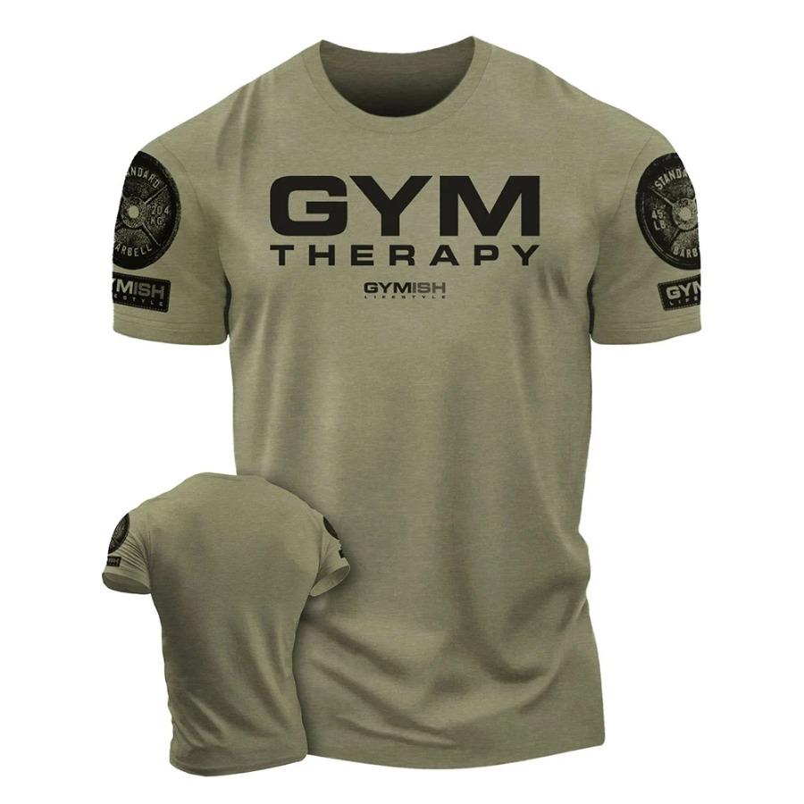 Plus Size FUGUIS 3D-geprinte Recover Fully Workout T-shirt Grappig sportschool T-shirt Hoogwaardig katoen Heren Korte mouwen Muscle Man Tough Guy T-shirt 6XL