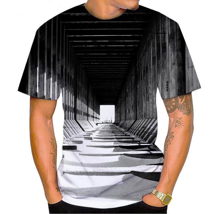 ETST 009 Nieuwe Vertigo mode 3d print heren casual hiphop cool T-shirt Vertigo Hypnotic Unisxe grappig korte mouwen T-shirt mannelijk/vrouwelijk top XS