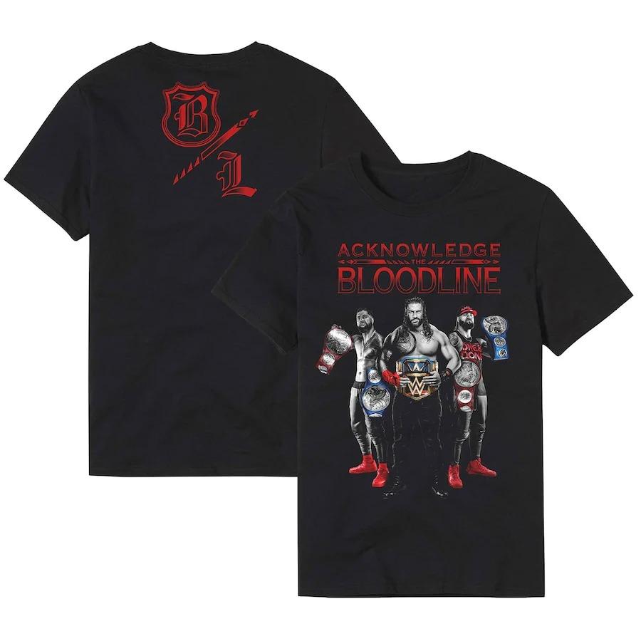 Kukebang Heren Zwart The Bloodline We The Ones 3d Print Heren T-shirt Zomer T-shirts Korte Mouw Mode Dames Kinderkleding Tops L