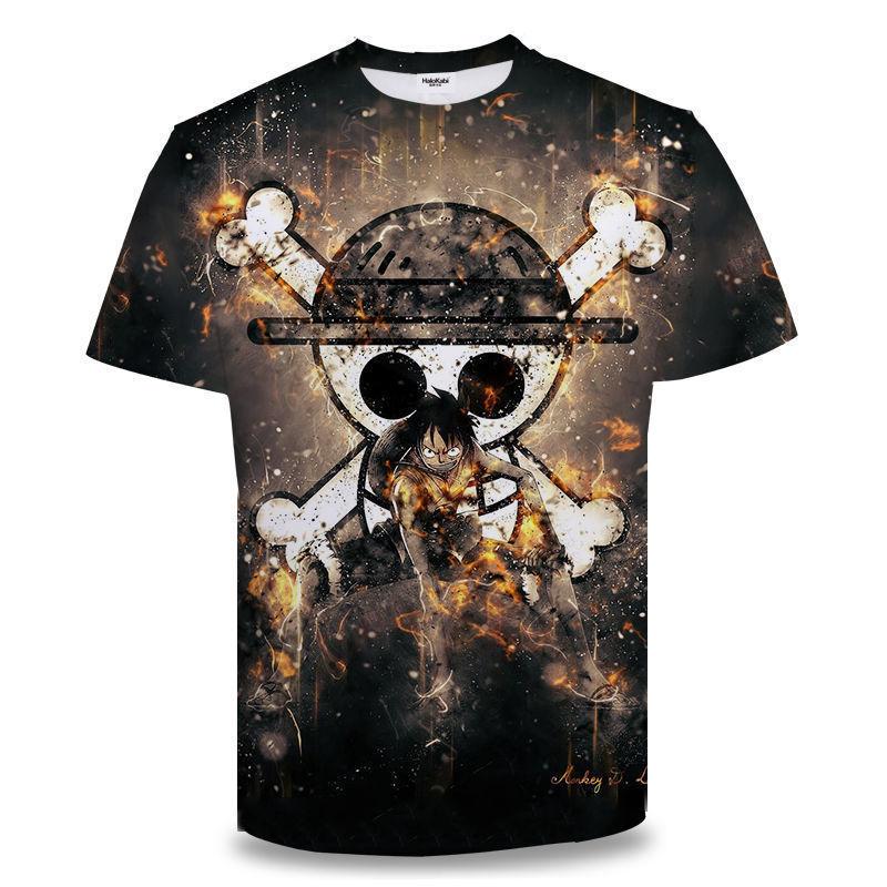 Kukebang One Piece Zoro 3D Printing Anime Kleding Heren T-shirt Lente en Zomer Korte Mouw Heren Trendy T-shirt Tops 3XL