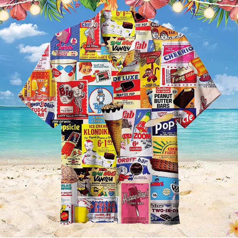 Bobby3 Hawaiiaans Shirt Voor Heren Zomer IJs T-Shirt Strand Prints Korte Mouw Shirt Tops Casual Origineel Ontwerp Herenkleding 2XL