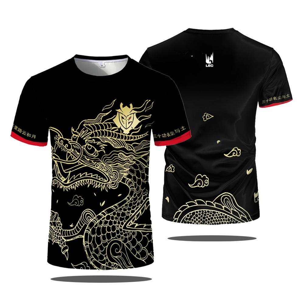 Xuhaijian02 2025 Esports Team Uniform G2 Sport T-shirt Nationale Sport Games Jersey Heren T-shirts O-hals Ademend Snel Droog Oversized T-shirts L