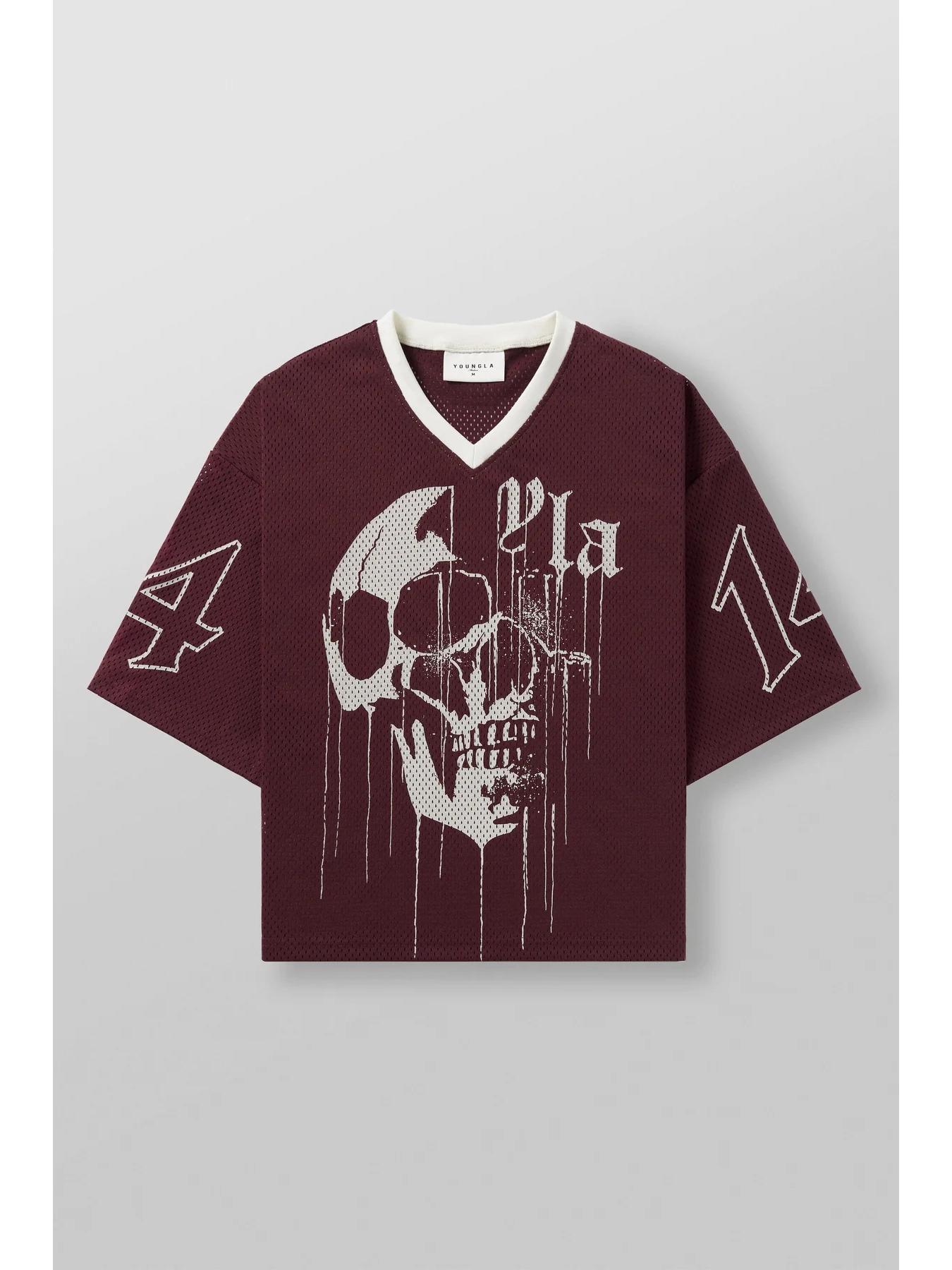 VantaGoods YOUNGLA Heren Amerikaans Oversized Sneldrogend Mesh T-shirt voor Zomersport & Fitness Large