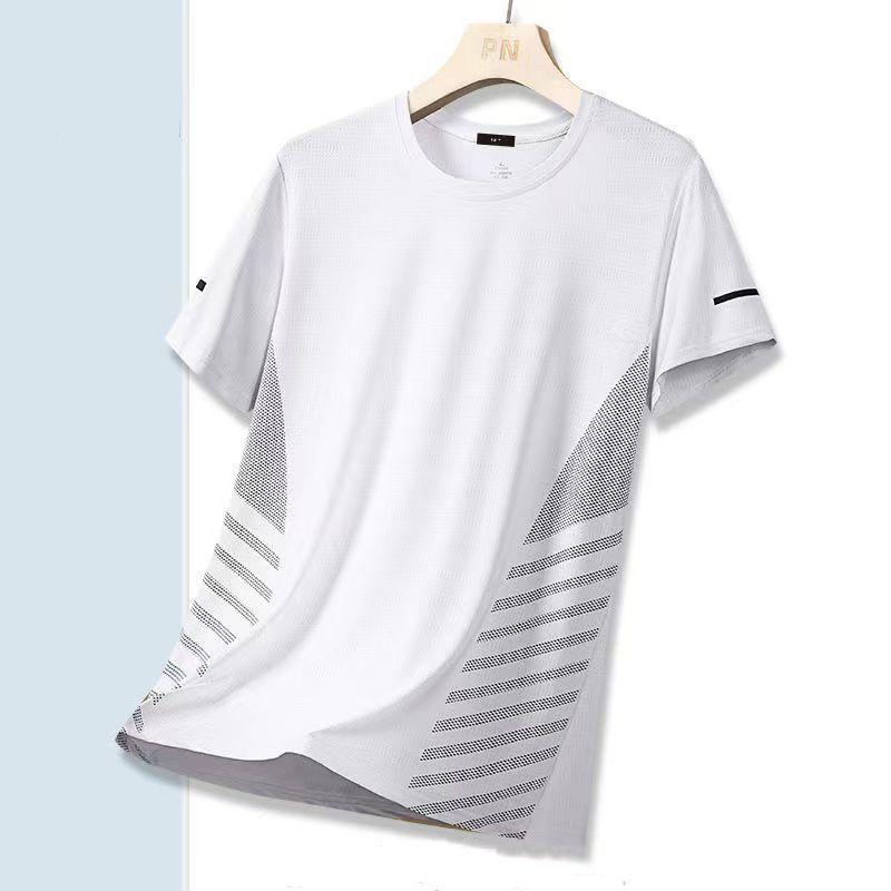 VantaGoods Heren Zomer Ice Silk Sneldrogend Ademend Losvallend T-shirt 5XL (recommended 175-195 jin)