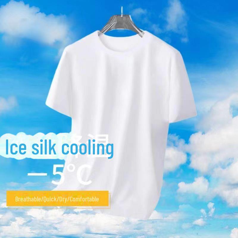 VantaGoods Heren Zomer Slim Fit Koel Ademend Top met Korte Mouwen en Ronde Hals M