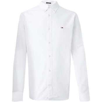 Tommy Jeans Overhemd Lange Mouw  Regular Oxford Shirt Ecru