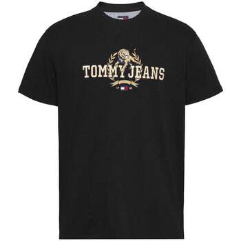 Tommy Jeans T-shirt  Embroidered Varsity T-Shirt Black