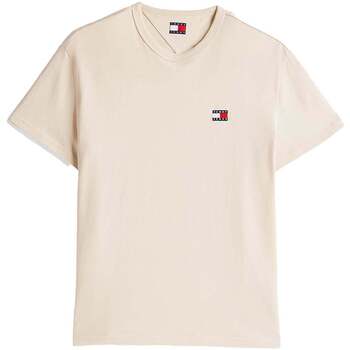 Tommy Jeans T-shirt  Reg Logo Badge T-Shirt Newsprint