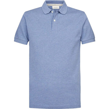Profuomo T-shirt  Piqué Poloshirt Blauw