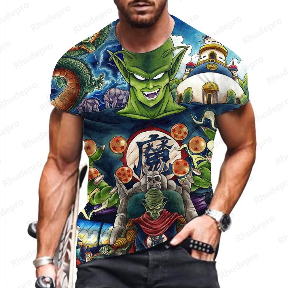 Baibao QIQI Goku Heren T-shirt T-shirts Dragon Ball Z Y2k Kleding Hoge Kwaliteit Anime Kinder Tops Vegeta Super Saiya Hip Hop Nieuw L