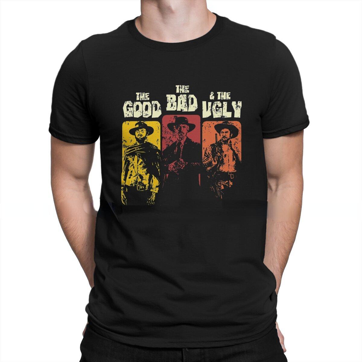 Laoxu Zomer Nostalgisch Europees en Amerikaans Harajuku Klassieke Hiphop T-shirt Clint Eastwood Denim Creatieve Casual Straat Heren Top L wit