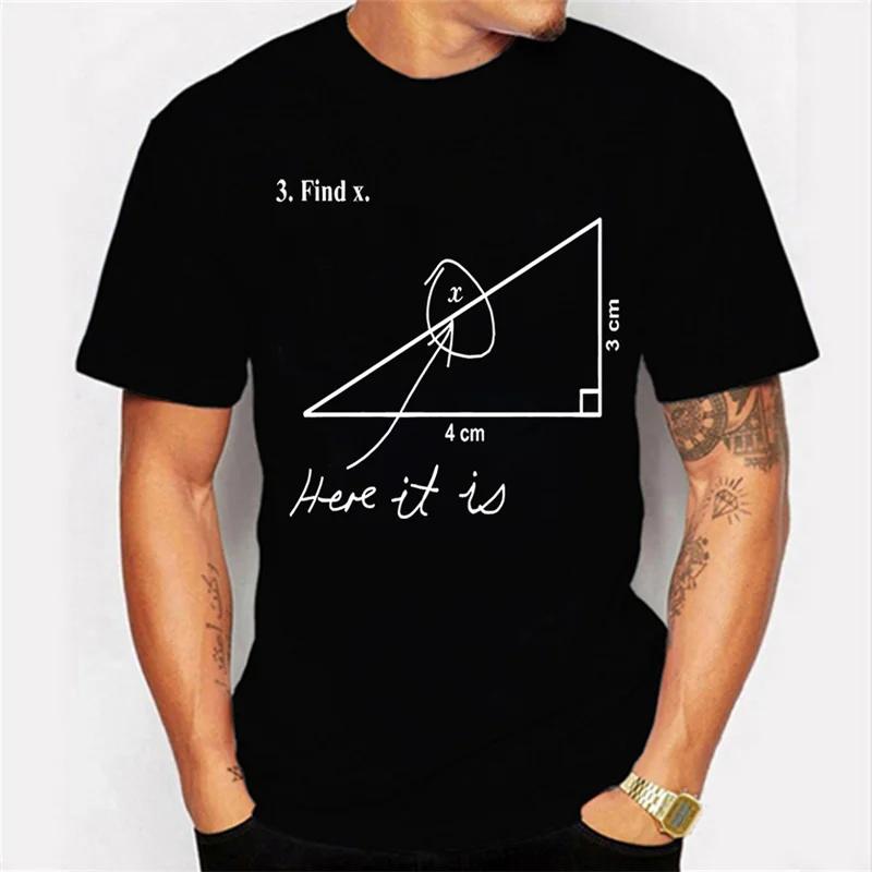Transmission of love Zomer heren T-shirt korte mouw heren T-shirt Pi symbool schets bedrukt oversized T-shirt heren top T-shirt wiskunde heren T-shirt kleding 3XL