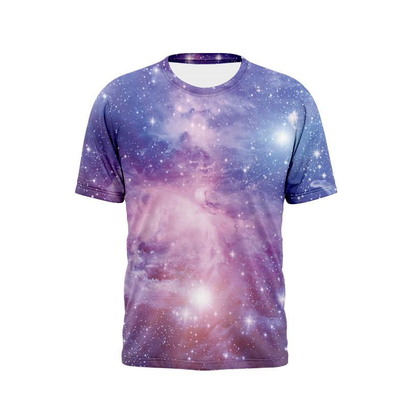 Kukebang Galaxy Heren T-shirts Ruimte Universum Bliksem 3D Print Streetwear Heren Dames O-hals Oversized T-shirt Harajuku Tees Tops Kleding XL