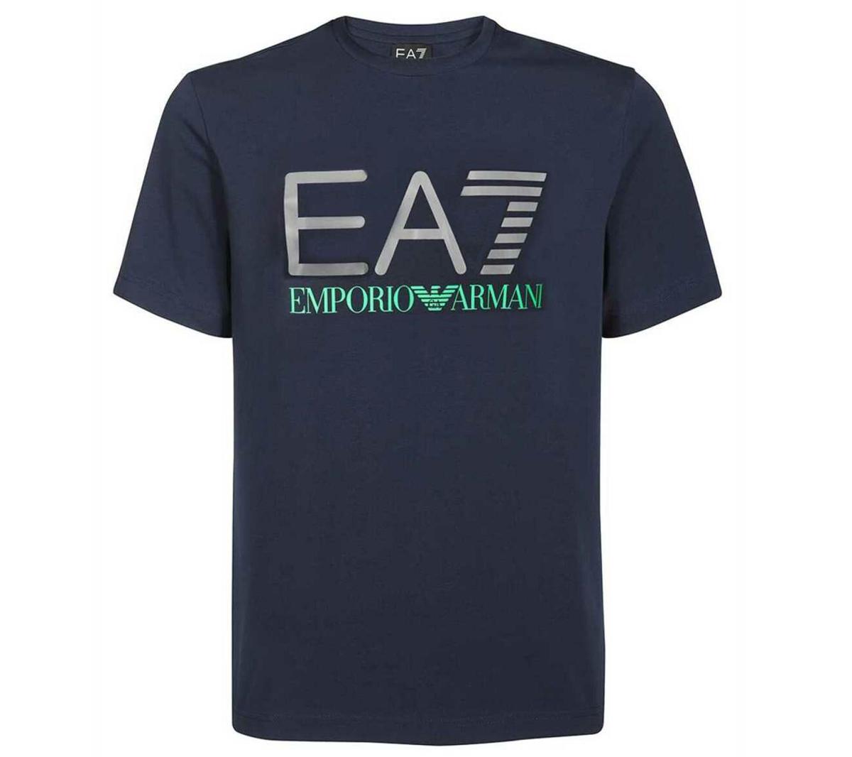 Emporio Armani EA7  Heren T-shirt Katoen Marineblauw 3LPT36-PJ5MZ-1554 ORIGINEEL S