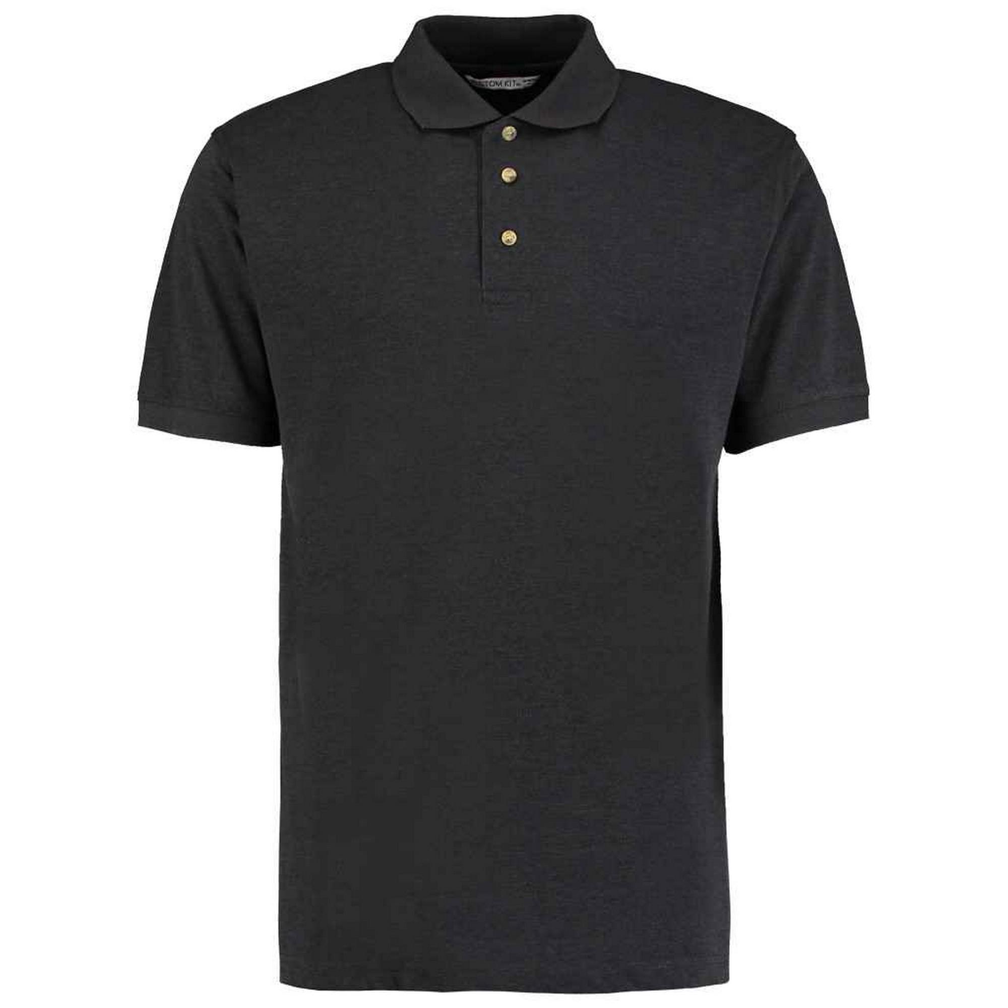 Kustom Kit Heren werkkleding gemêleerd poloshirt XL raket metallic kleur