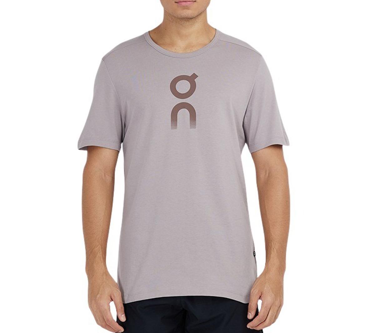 ON Running Graphic T - Heren T-shirt Katoen Grijs 1MD10540585 ORIGINEEL S