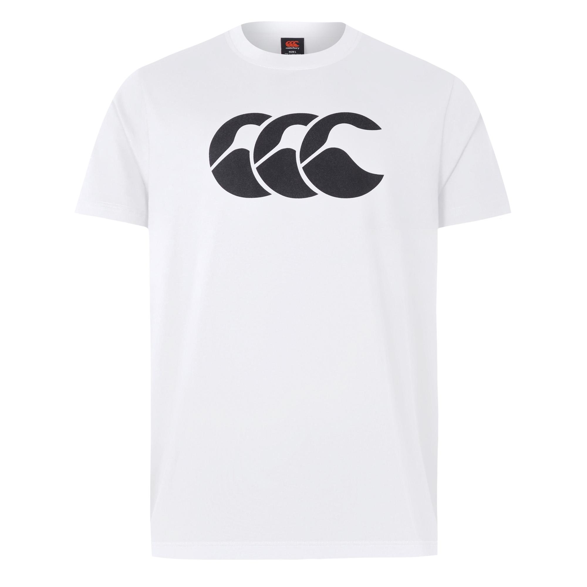 Canterbury Mens Logo T-Shirt S zwart/wit