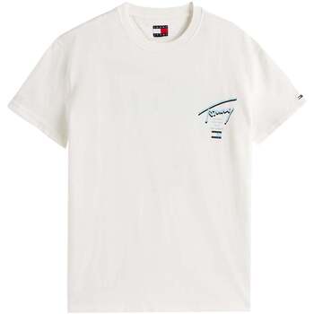 Tommy Jeans T-shirt Korte Mouw  City Graphic T-Shirt Ecru