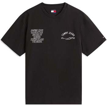 Tommy Jeans T-shirt Korte Mouw  Graphic Boroughs T-Shirt Black
