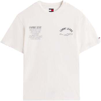 Tommy Jeans T-shirt Korte Mouw  Graphic Boroughs T-Shirt Ecru