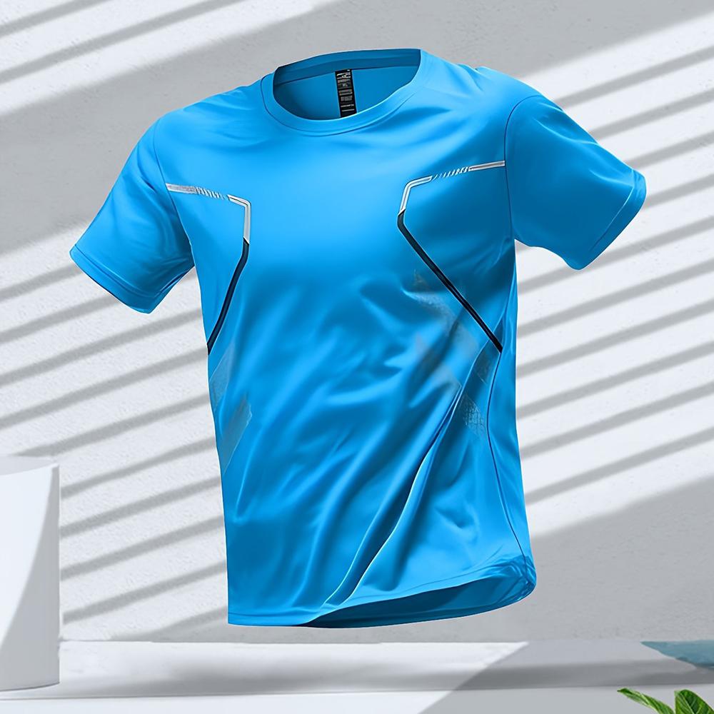 New trendy clothing 3D Geprint Heren T-shirt Sport Hardlopen Outdoor Workout Sneldrogend Ademend Korte Mouw Ronde Hals Tees Zomer Losse Tops XL