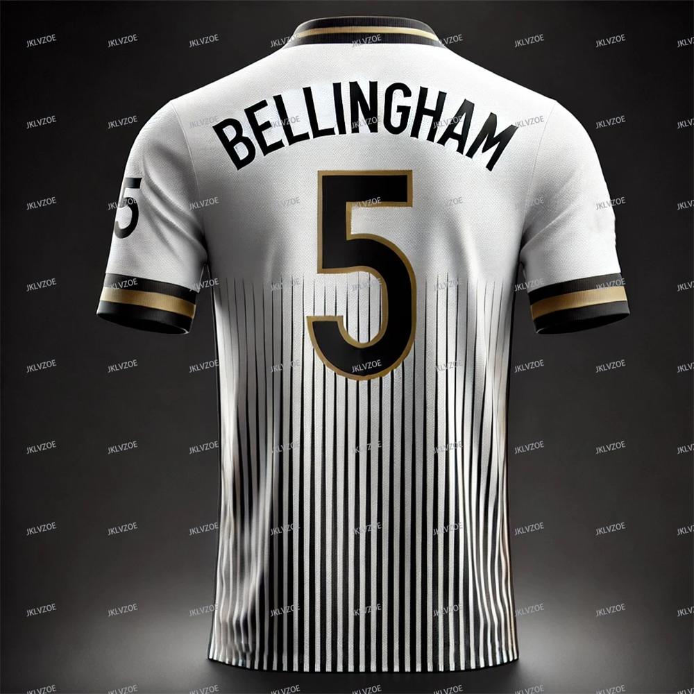 ETST35 Zomer 3D-geprinte No.5 BELLINGHAM voetbal ademende shirts heren sport kinderen korte mouwen sport T-shirt jongenskleding S