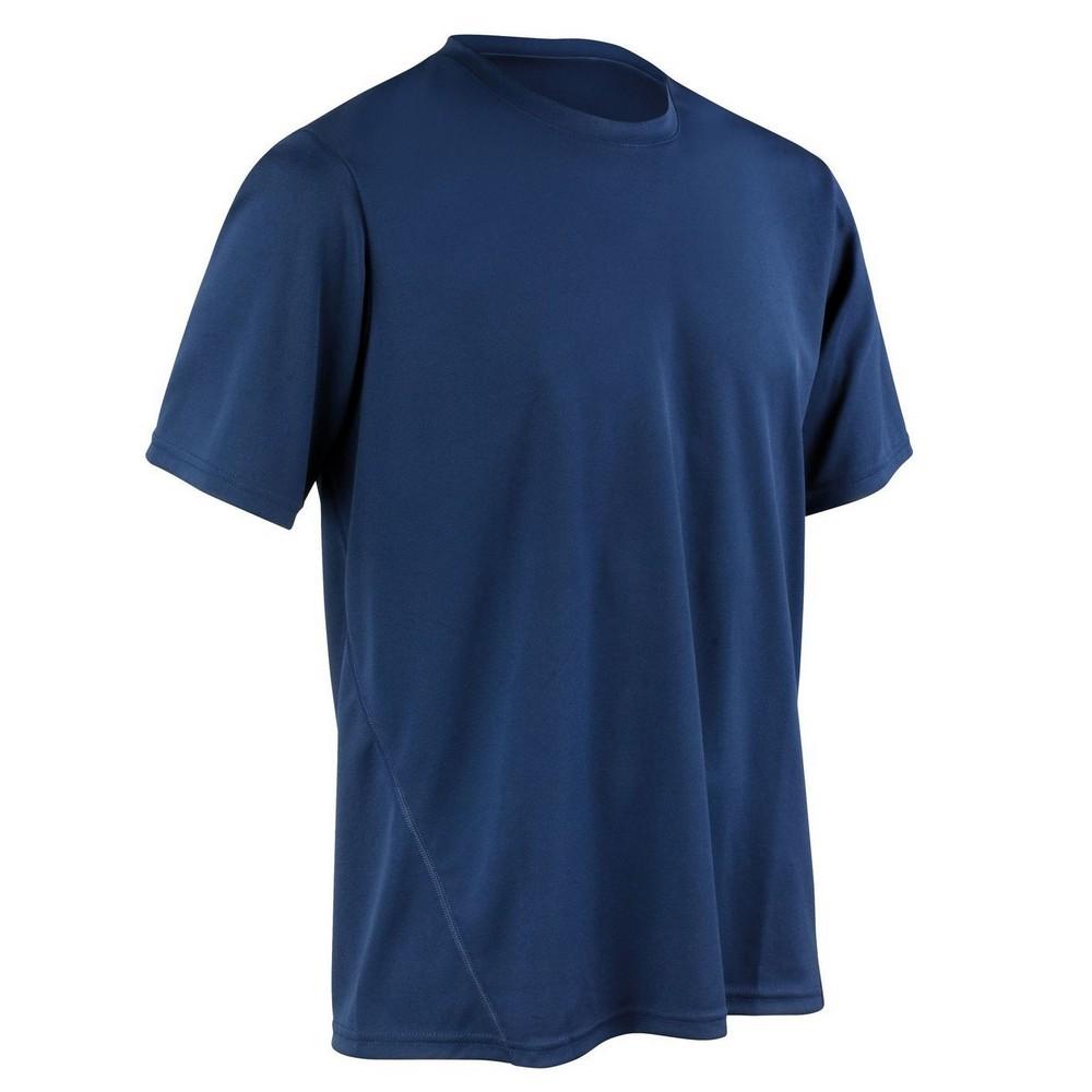 Spiro Sneldrogend sport-T-shirt met korte mouwen voor heren L Vloot
