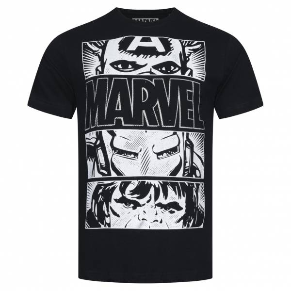 Lizenz MARVEL-STRIPS Core Logo Heren T-shirt FBMTS095BLK