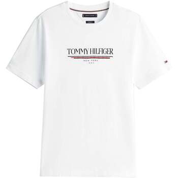 Tommy Hilfiger T-shirt Korte Mouw  Logo Crew Graphic T-Shirt White