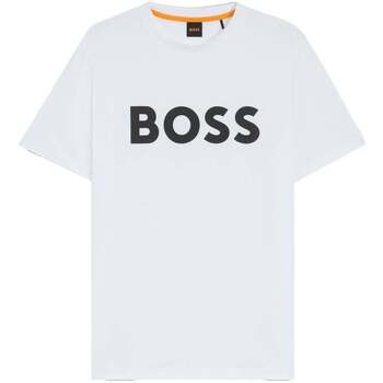 Boss T-shirt Korte Mouw  Thinking 1 Logo T-Shirt White