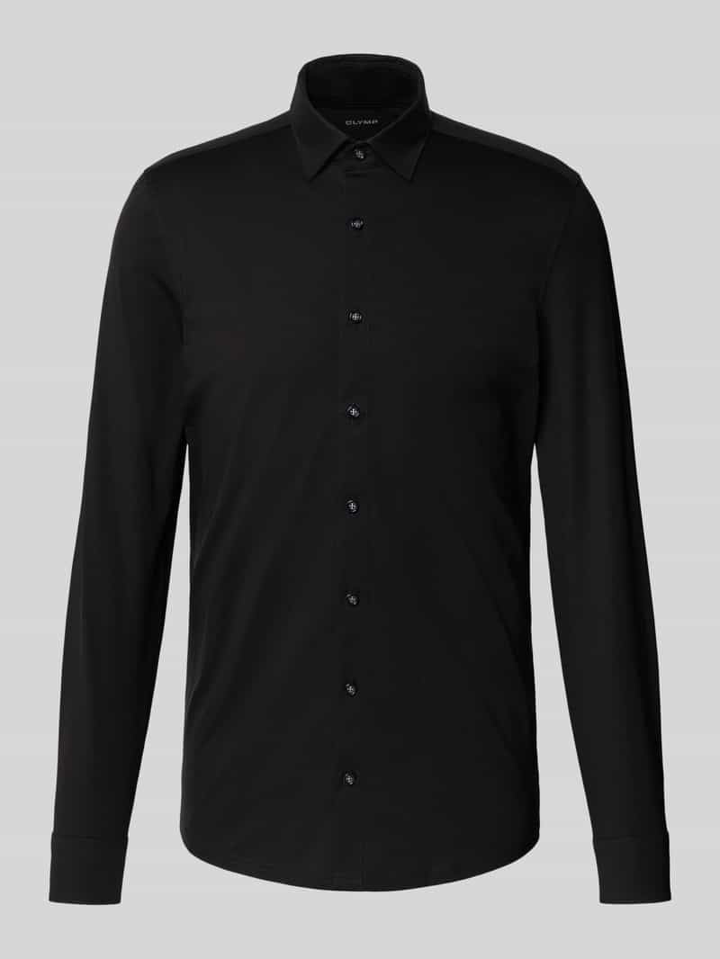OLYMP Businessoverhemd No. Six 24/Seven super slim in comfortabele jersey-kwaliteit
