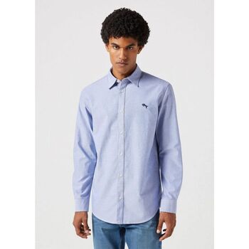Wrangler Overhemd Lange Mouw  112350481 LS SHIRT-OXFORD BLUE