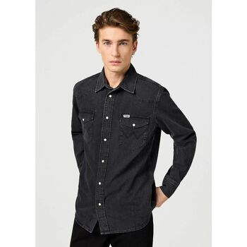 Wrangler Overhemd Lange Mouw  112362906 WESTERN SHIRT-RINSE BLACK