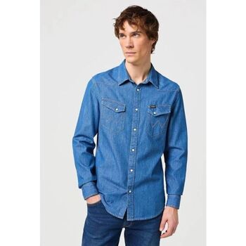 Wrangler Overhemd Lange Mouw  112130117 WESTERN-DENIM MEDIUM
