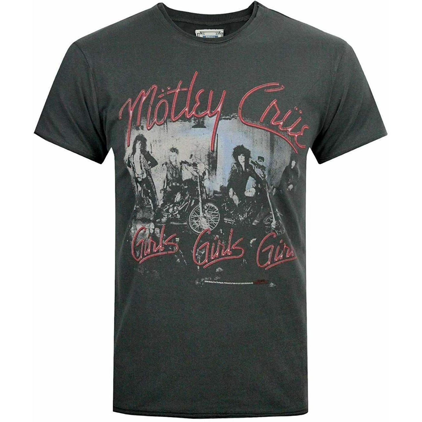 Amplified officieel heren Motley Crue meisjes meisjes meisjes T-shirt S houtskool