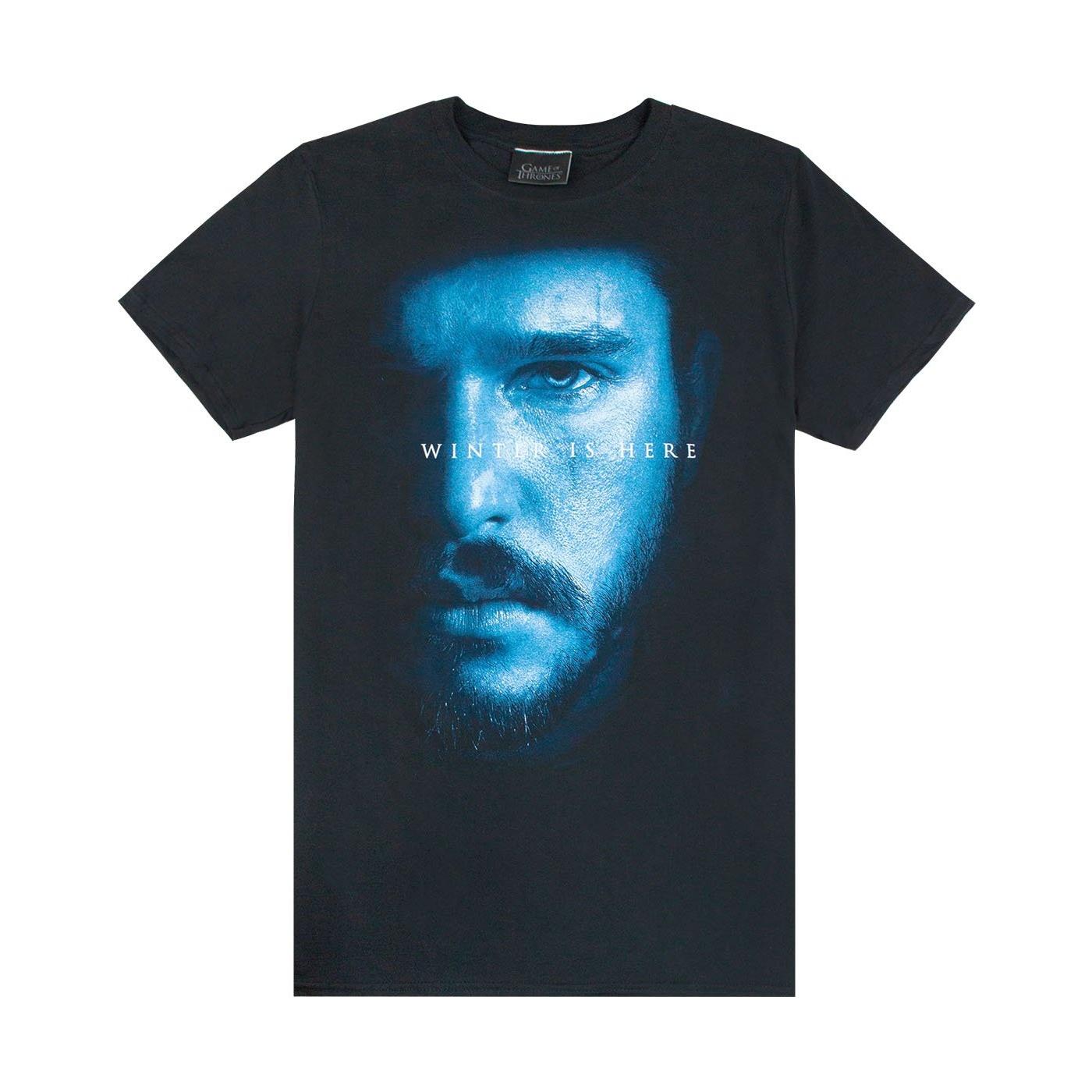Game Of Thrones Heren Jon Snow Winter is hier T-shirt XL zwart